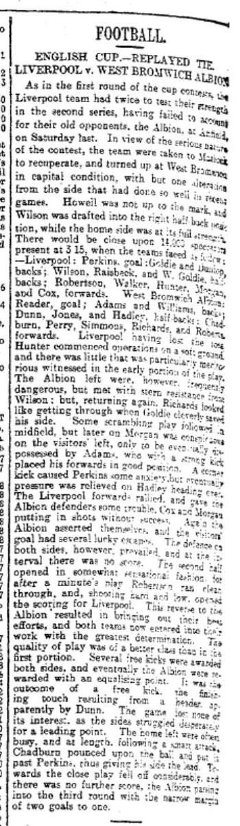 Liverpool Mercury report