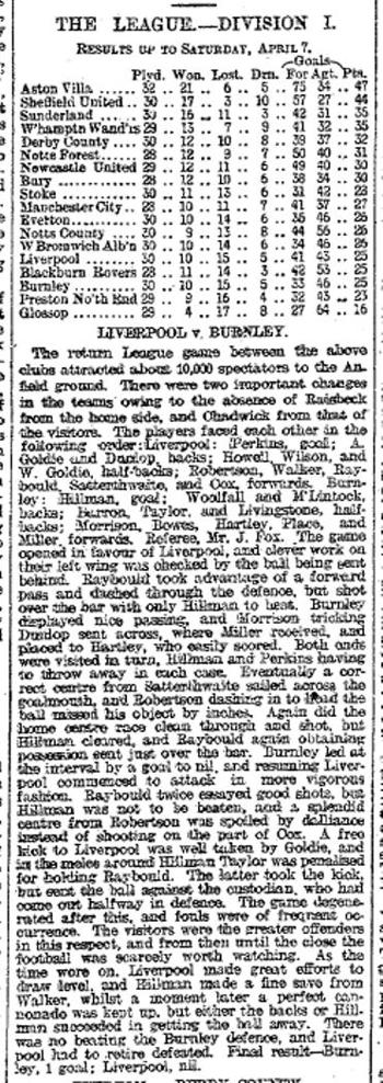 Liverpool Mercury report