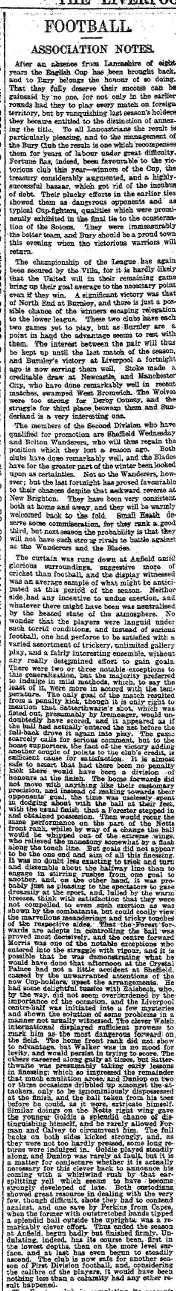 Liverpool Mercury notes