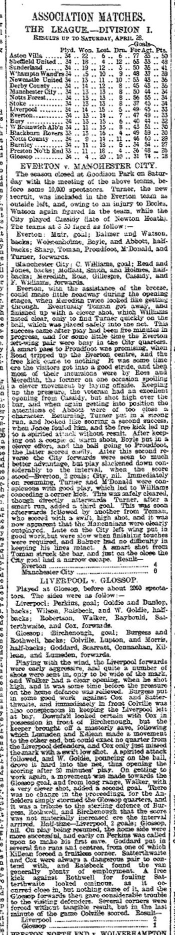 Liverpool Mercury report