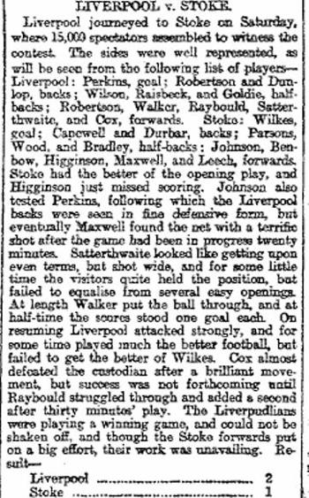 Liverpool Mercury report