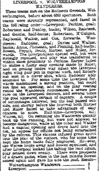 Liverpool Mercury report