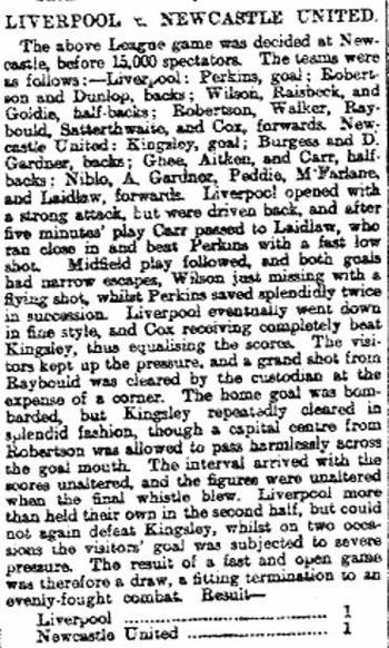 Liverpool Mercury report