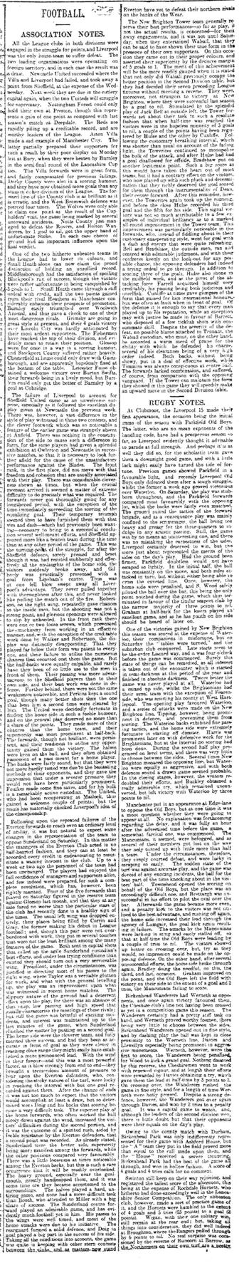 Liverpool Mercury notes