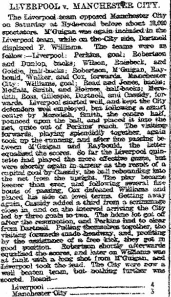 Liverpool Mercury report