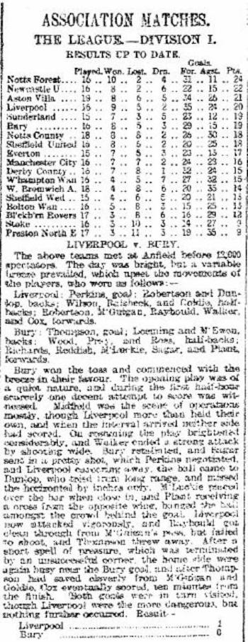 Liverpool Mercury report