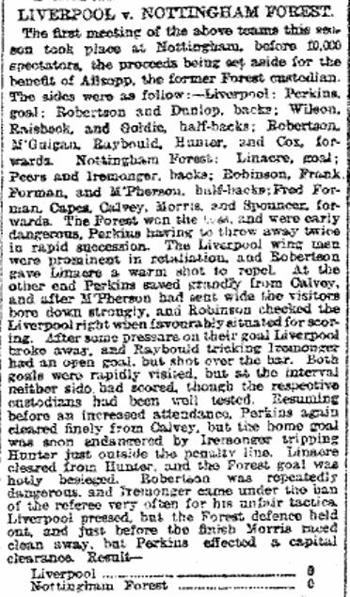 Liverpool Mercury report