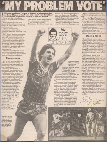 My Problem Vote, by Phil Thompson - 1983