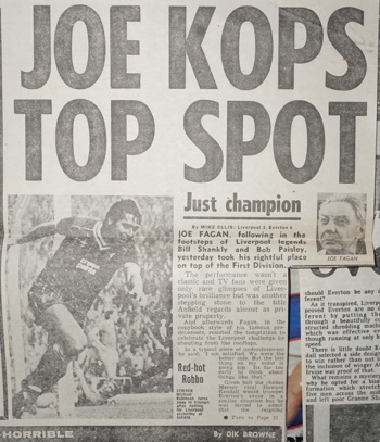 Joe kops top spot - 6 November 1983