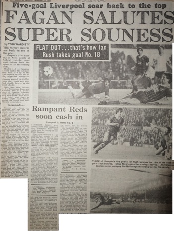 Fagan salutes super Souness - 17 December 1983