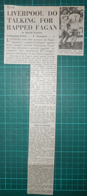 Liverpool do talking for rapped Fagan - 31 December 1983