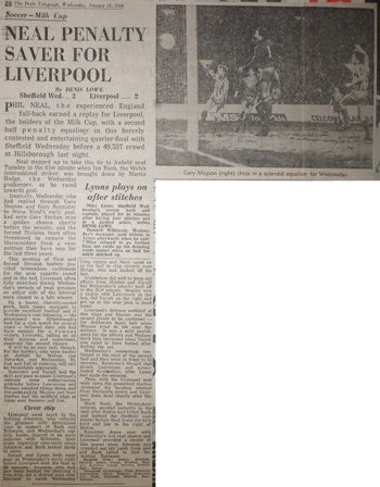 Neal penalty saver - 17 January 1984