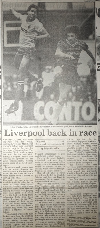 Liverpool back in race - 31 March 1984