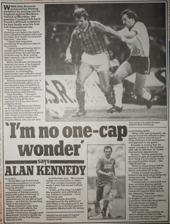 I'm no one cap wonder - 18 April 1984
