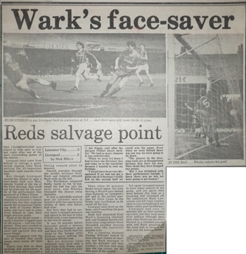 Wark's facesaver - 18 April 1984