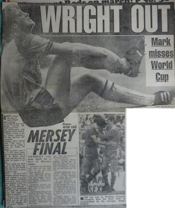 Wright out - 5 April 1986