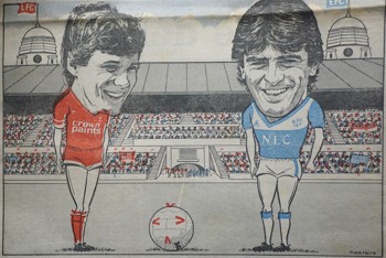 Captains line up - 10 May 1986