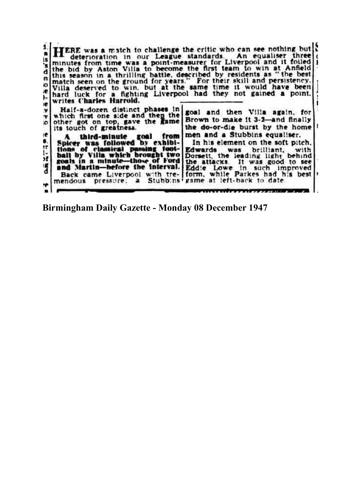 Birmingham Daily Gazette report