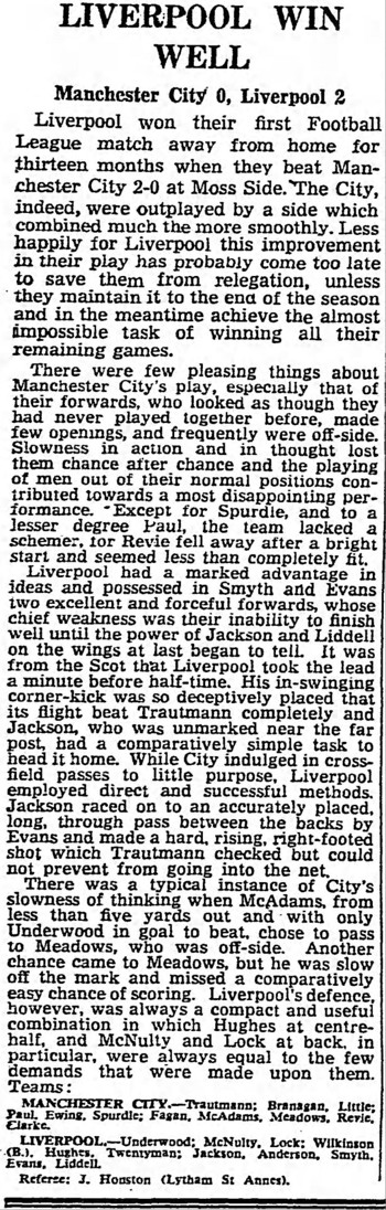 Guardian match report