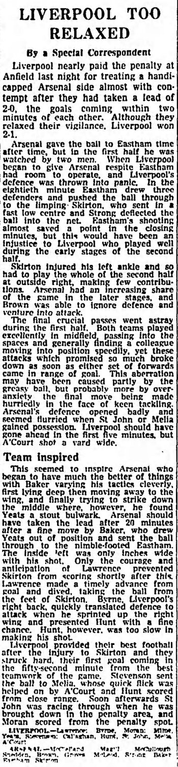 Guardian match report