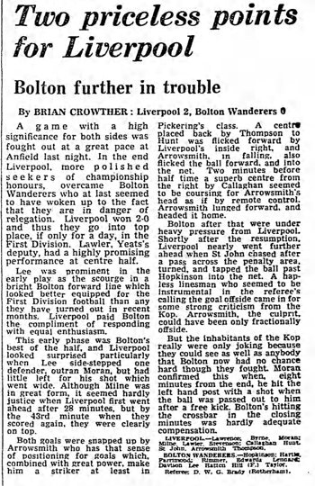 Guardian match report