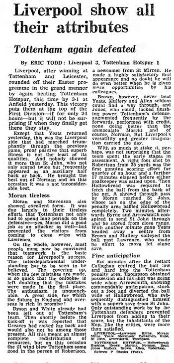 Guardian match report