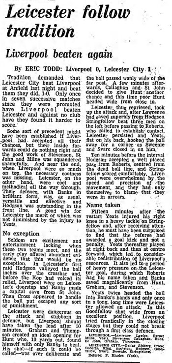 Guardian match report