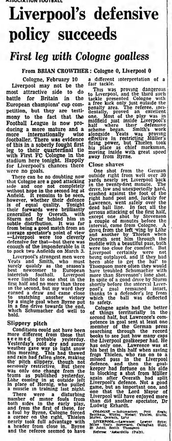 Guardian match report