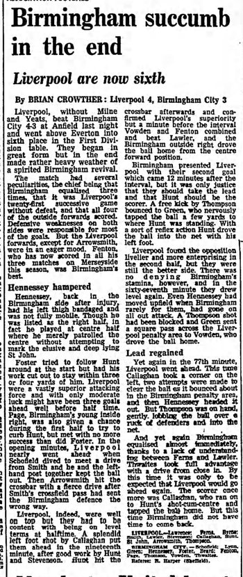 Guardian match report