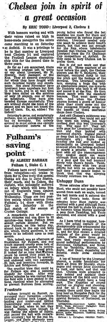 Guardian match report