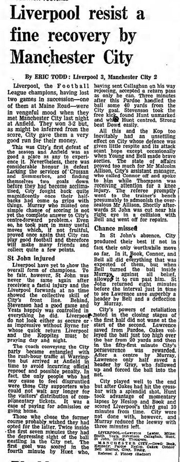 Guardian match report