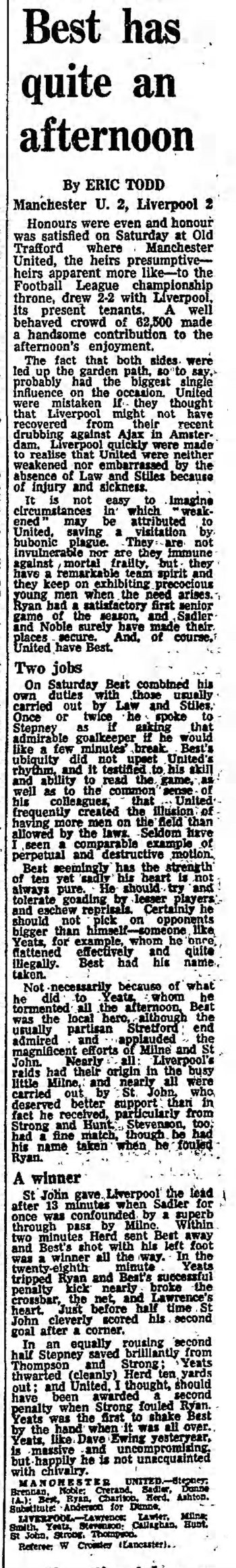 Guardian match report