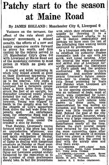 Guardian match report