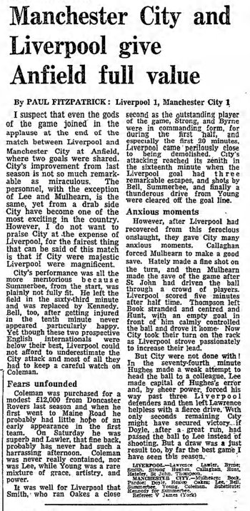 Guardian match report