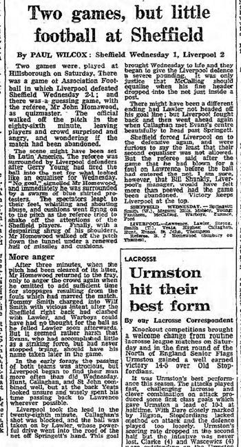 Guardian match report