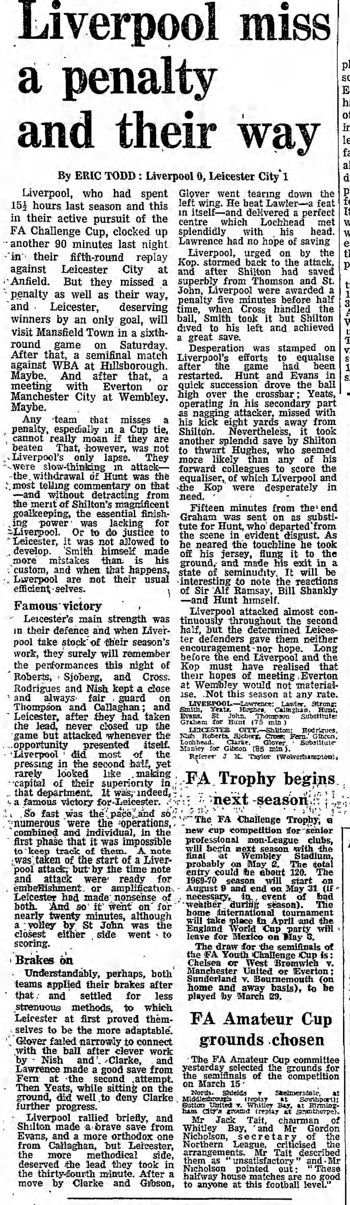 Guardian match report