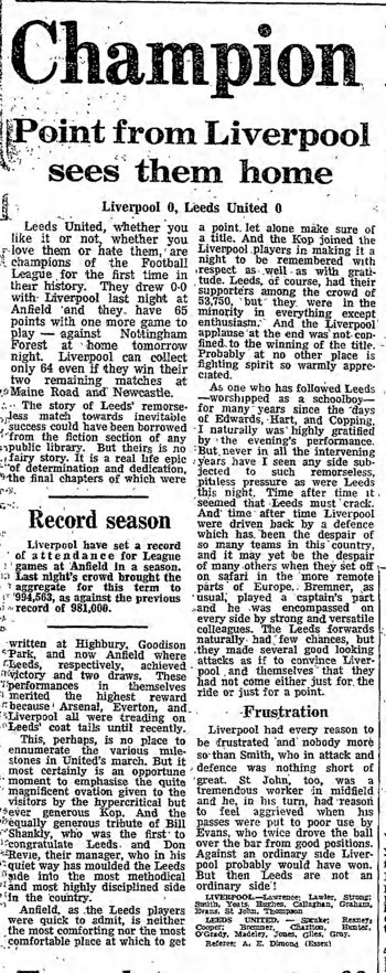 Guardian match report