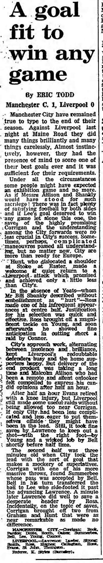 Guardian match report