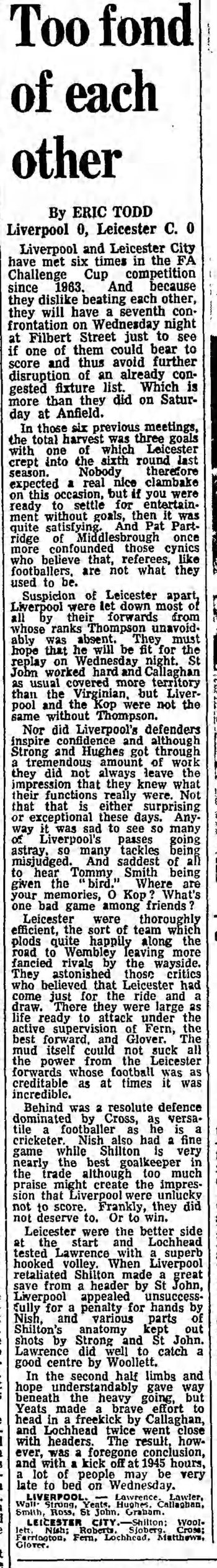 Guardian match report