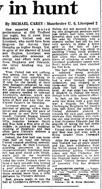 Guardian match report