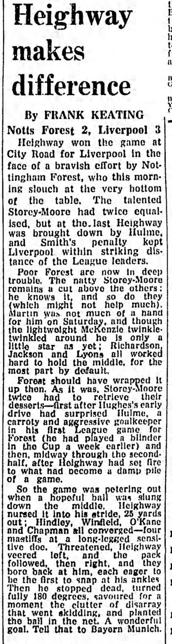 Guardian match report