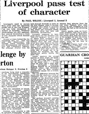 Guardian match report