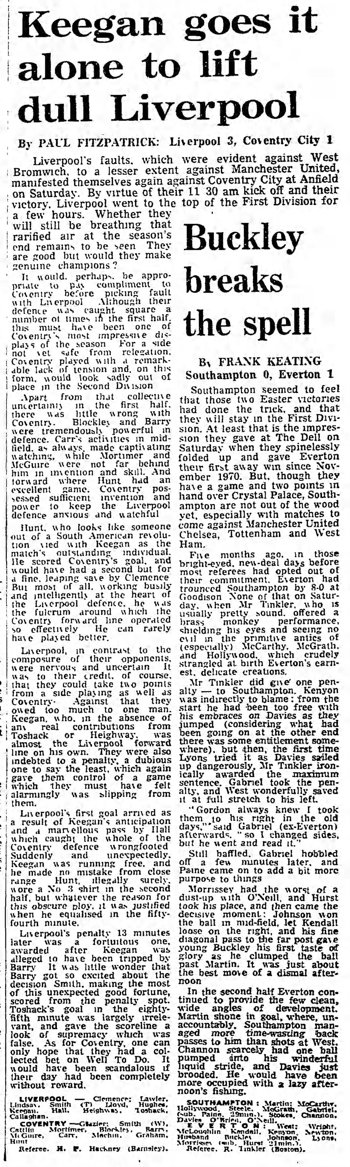 Guardian match report