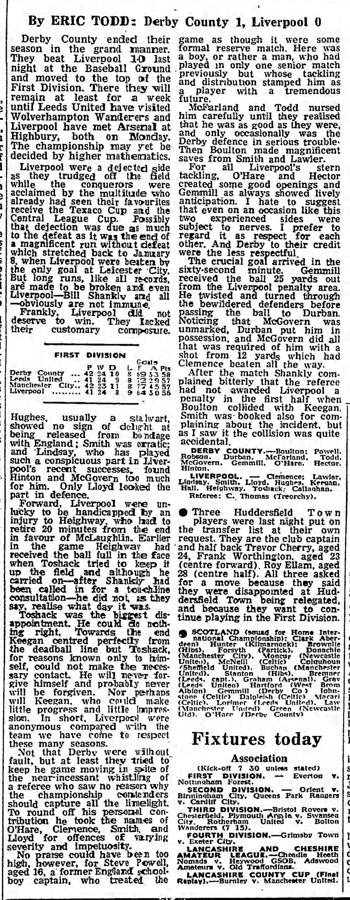 Guardian match report