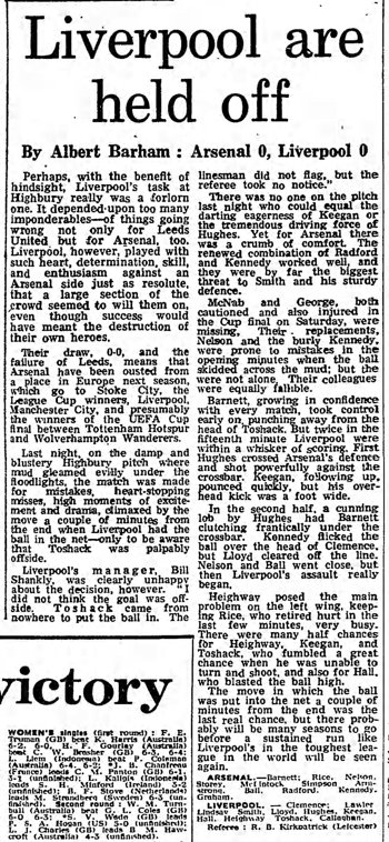 Guardian match report