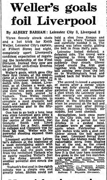 Guardian match report