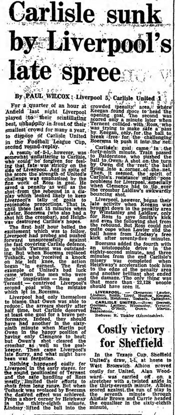 Guardian match report