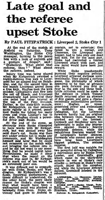 Guardian match report