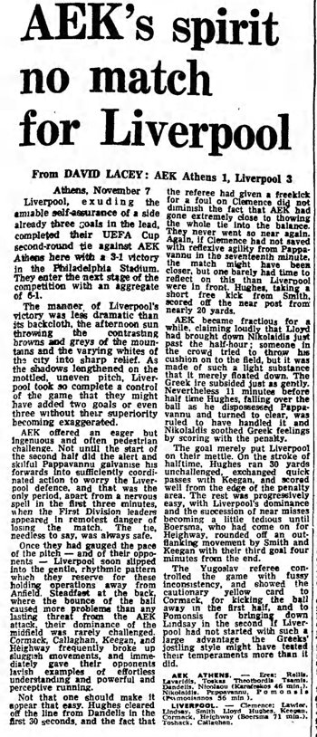 Guardian match report