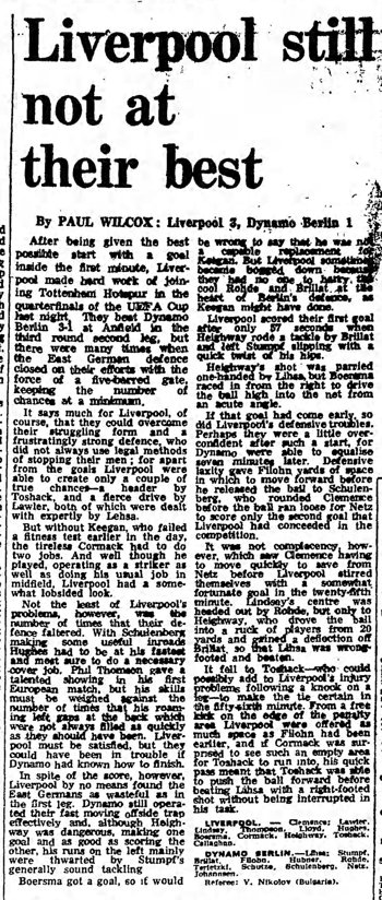 Guardian match report